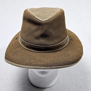 Henschel Hat Co. H1H Aussie Breezer Mesh Hat Brown Large Safari Sun Breathable